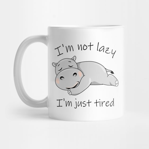 Cute lazy hippo. I'm not lazy. I'm just tired by teddy2007b